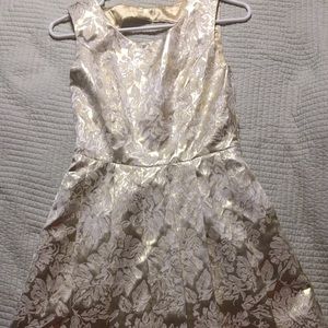 Metallic Gold Open back dress